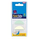 Avery Small NoteTabs, Round Edge, 2 x 1.5 Inches, Assorted Colors, Pack of 20 (16315)