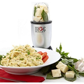 Magic Bullet, 7-Piece, Silver, 250W high-torque power base, Grate, grind, blend, chop and mix with one machine (1) - Thumbnail 3