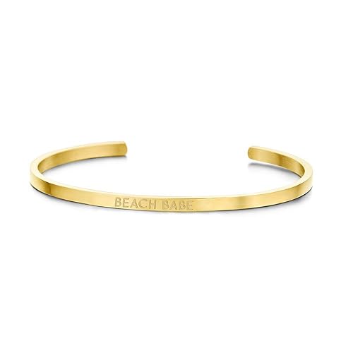 Deinzigartig Statement Armreif Mit Verschiedenen Sprüchen Edelstahl Goldrosegold Silber Schmuck Frauen Mädchen