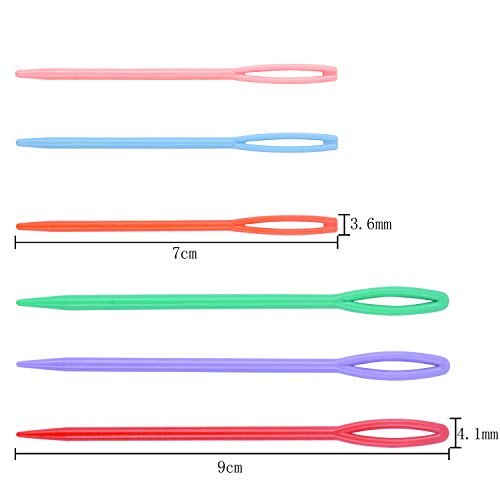 3 Colorful+Plastic+Sewing+Needles+Education