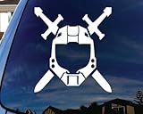 Spartan Character Helmet Car Window Vinyl Decal Sticker 4