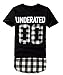 LILBETTER Men's Extended Tee Shirts Hip Hop T-Shirt (L, Black)