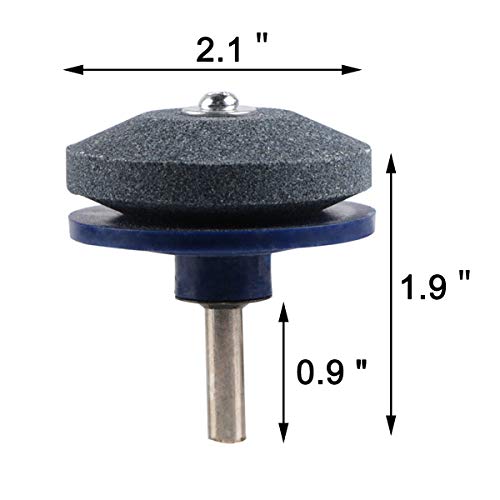 Aunifun 4 Pcs Lawn Mower Sharpener Lawnmower Blade Sharpener