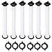 ORANDESIGNE 6 Set Can Spout Replacement Kit Old Style Flexible Pour Spout Nozzle Part with Gaskets Collars Stopper Caps Vent Cap for Blitz Gott Essence Plastic Can Water Jug