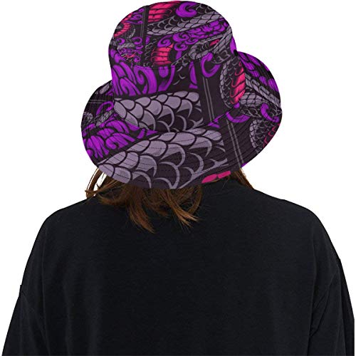 41ci2aq%2BmmL Sombrero Fresco para Mujer Una Feroz Serpiente de Sangre fría Verano Unisex Pesca Sol Top Bucket Sombreros para… Sombrero Fresco para Mujer Una Feroz Serpiente de Sangre fría Verano Unisex Pesca Sol Top Bucket Sombreros para… - Imagen 4