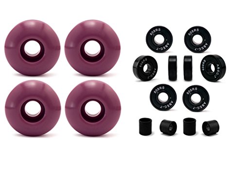 image for Vj skateshop Skateboard Wheel and Bearings, 52mm Skateboard Wheels w/A