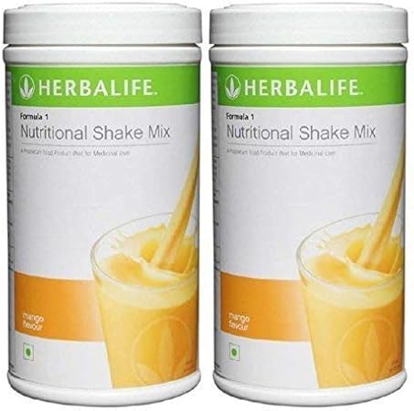 Herbalife Mula 1 Nutritional Shake Mix Natural Protein Body Health Mango Flavor 500 Gm Pack Of 2 Amazon In Health Personal Care