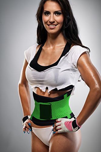 Faja Workout Slimming Belt for Back Pain and Lumbar Support-Green-Xlarge