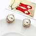 cckiise Clip On Pearl Earrings with Art Vintage Wedding Style - Cream Pearls (Gold1)