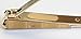 Amazing Korea Genuine New Professional Heavy Duty Powerful cutting force Wide 4mm Jaw Nail Clipper for Thicker Toenail,beauty, (Gold)