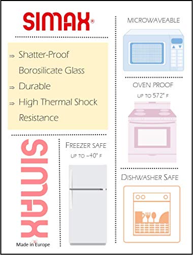 Simax Glassware Frozen Chicken Roaster | Built In Pour Spout, Heat, Cold and Shock-Proof Borosilicate Glass, Made in Europe, Dishwasher Safe,
