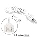 Himalayan Salt Lamp Cord Original Replacement Cord with Dimmer Switch,E12 Candelabra Screw Base Hanging Light Bulb Extension Cord Adapter with 59 inch Wire (White)