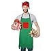 3 otters Christmas Elf Apron, 3PCS Elves Apron Set for Christmas Dress-up Party Favors, Kitchen Cooking & Backing