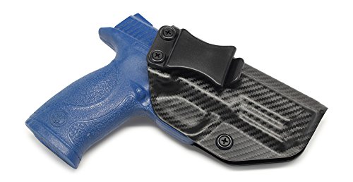 Concealment Express IWB KYDEX Holster: fits Smith & Wesson M&P 4.25" 9/40 - Custom Fit - US Made - Inside Waistband - Adj. Cant/Retention (CF BLK, Left)