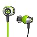 Earbuds with Mic, Black/Neon Yellow