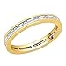 KATARINA Round and Baguette Cut Diamond Eternity Band in 14K Yellow Gold (5/8 cttw, G-H, I2-I3) (Size-4)