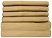 Sweet Home Collection 6 Piece 1500 Thread Count Brushed Microfiber Deep Pocket Sheet Set - 2 Extra Pillow Cases, Great Value,Queen,Camel
