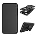 for Huawei P8 lite (2017) / Honor 8 Lite (2017) Case-Mama Mouth Shockproof Heavy Duty Combo Hybrid Rugged Dual Layer Grip Cover with Kickstand (with 4 in 1 Packaged),Black