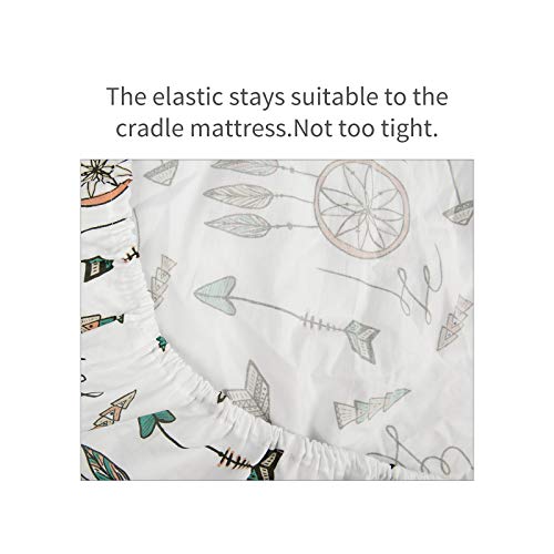 ALVABABY Pack n Play Baby Play Playard Sheets, 2pcs 100 Organic Cotton