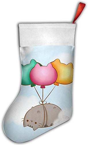 DIGAH OUN Pusheen Balloons 3D Print Christmas Hanging Stocking