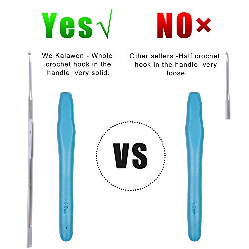 3 Kalawen+Ergonomic+Crochets+Aluminum+Knitting