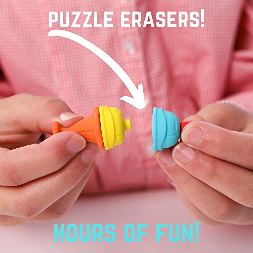 GirlZone: Unicorn Party Fruit Scented Erasers for Kids, Great Gift for Girls