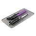 mDesign Silicone Heat-Resistant Hair Care Styling Tool Mat for Curling or Flat Irons, Straighteners on Bathroom Countertop, Raised Edges, Non-Slip, Waterproof, Small, Linelle Collection - Gray