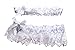 Wedding Lace Garter Set - White with Lace - One to Toss and One to Keep