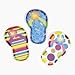 Fun Express Flip Flop Sticky Notes Set – Colorful Summer-Themed Notebooks for Notes Reminders & Messages – Perfect for Summer Parties Gifts Office Supplies & Fun Creative Projects – 12 Pieces