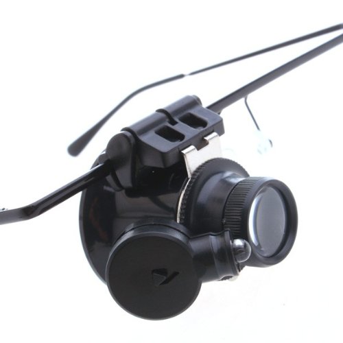 Watch Repair Magnifier Loupe 20X Glass With LED Light