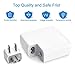 GSNOW 87W USB-C Power Adapter Charger - Compatible with MacBook Pro 15 Inch Laptop - with USB-C to USB-C Charge Cable (White)