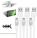 Lightning Cable, Aegis Maximum(TM) 3 Piece - 3ft USB Charge / Sync Data Cord White Wire Suitable for iPhone 6s / 6s Plus / 6 / 6 Plus, iPhone 5 / iPad Mini, iPad Air