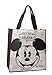 Disney Vintage Mickey Mouse Tote Bag Reusable Grocery Bags Large Size Non Woven Bag (Set of 2)