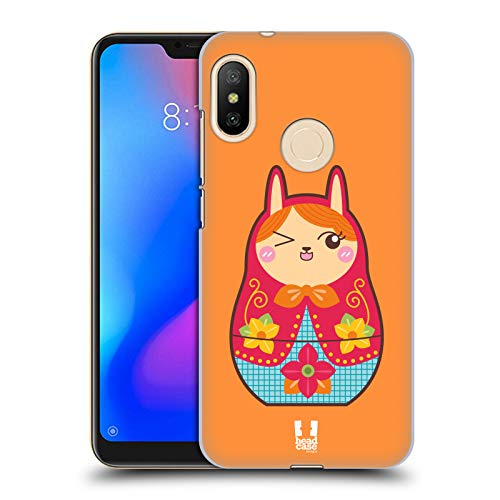 Head Case Designs Rabbit Animal Nesting Dolls Hard Back Case for Xiaomi Mi A2 Lite/Redmi 6 Pro