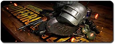 Professional gaming mouse pad, rubber non-slip computer mouse pad, large size table mat, PLAYERRUNKNOWN'S BATTLEGROUNDS pattern, PUBG game theme. (900x400x3mm, cj30)