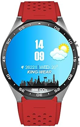 KW88 3G WIFI Smartwatch ,MTK6580,RAM 512MB + ROM 4GB(Red)