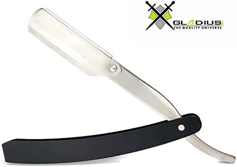 1Pc Straight Edge Razor Folding Barbers Shaving Tool Gift New GLADIUS - Black