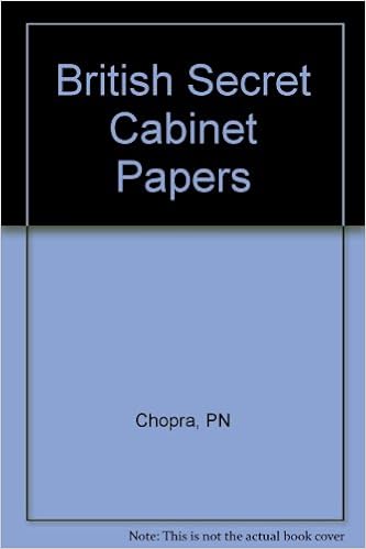 British Secret Cabinet Papers Chopra Pn 9780836456349 Amazon Com Books