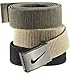 Nike One Size Fits All Web Belts : Black, Olive & Khaki 3 Pack