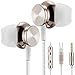 Betron BS10 Earphones Wired Headphones in Ear Noise Isolating Earbuds with Microphone and Volume Control Powerful Bass Driven Sound, 12mm Large Drivers, Ergonomic Design