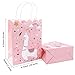 OurWarm 15Pcs Llama Party Supplies Tote Gift Bags, Llama Party Favor Bags for Birthday Baby Shower Party Decorations (Pink, Blue, Mint Green)