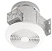 Broan-NuTone 673 Vertical Discharge Utility Fan, 6-Inch 60 CFM 4.5 Sones, White Plastic Grille