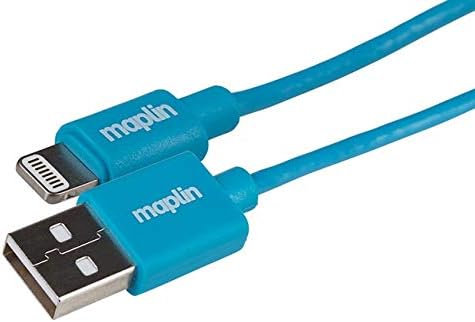 Maplin Premium Lightning to USB-A Cable Blue, 0.75m, Apple MFI Certified, for all iPhones 14, 13, 12, 11, SE - Image 3