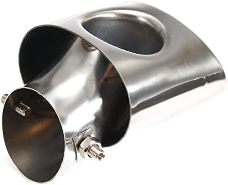Car Rear Exhaust Pipe Trim Tip Muffler Stainless Steel Chrome For Honda Civic 12-14
