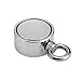 Uolor Double Side Round Neodymium Fishing Magnet, Combined 660 LBS Pulling Force Ultra Strong Neodymium Magnet with Eyebolt for Magnet Fishing and Retrieving in River - 2.36
