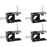 Universal Pole Holder Deck Mount Clamp - Compatible with Tiki Torch and Mounting Poles on Porch, Table, Deck or Fence(4 Pcs)
