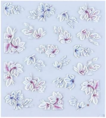 Amazon Kppto 3dエンボス花の水スライダーネイルステッカーデカールアクリル彫刻はタトゥー箔ネイルアートデコレーションマニキュアデザイン 色 シール ステッカー 通販