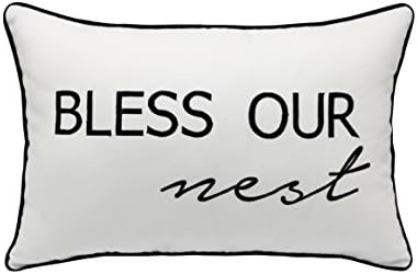 Pillowcases Bless our nest Farmhouse Pillow Cover , Cushion Cover Christmas Gifts