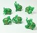 Feng Shui Set of 6 Jade Green Elephant Statues Wealth Lucky Figurines Home Decor Housewarming Congratulatory Gift US Seller by KT