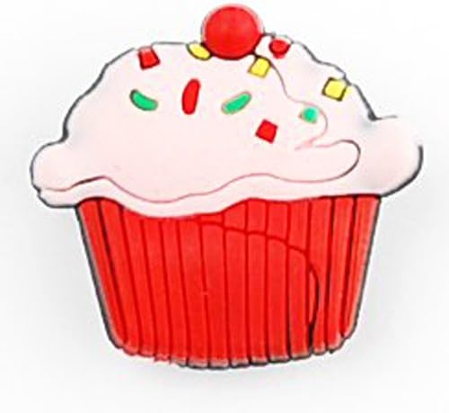 Shoe Snap Charm Croc Style - Cupcake
